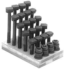 Gibraltar - 28 Piece, 3/4-10, 2 to 6" Length Range, T-Slot Bolt Assortment - 3/4" Slot Width, Grade 8 Steel - Americas Industrial Supply