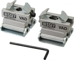Bessey - 2 Piece, Plastic Cap Swivel V-Pad - 60° Pivot Angle - Americas Industrial Supply