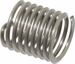 Heli-Coil - M9x1.25 Metric Coarse, 13.5mm OAL, Free Running Helical Insert - 10-7/8 Free Coils, Tanged, Stainless Steel, Bright Finish, 1-1/2D Insert Length - Americas Industrial Supply