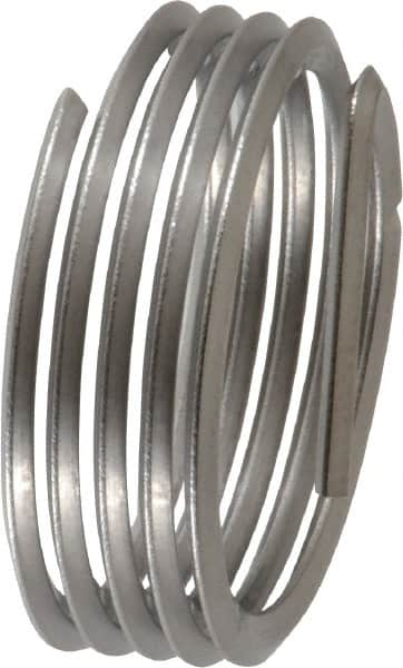 Heli-Coil - M18x1.50 Metric Fine, 1/2" OAL, Free Running Helical Insert - Tanged, Stainless Steel - Exact Industrial Supply