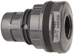 Value Collection - 3/4" PVC Plastic Pipe Tank Adapter - Schedule 80, FIPT x FIPT End Connections - Americas Industrial Supply