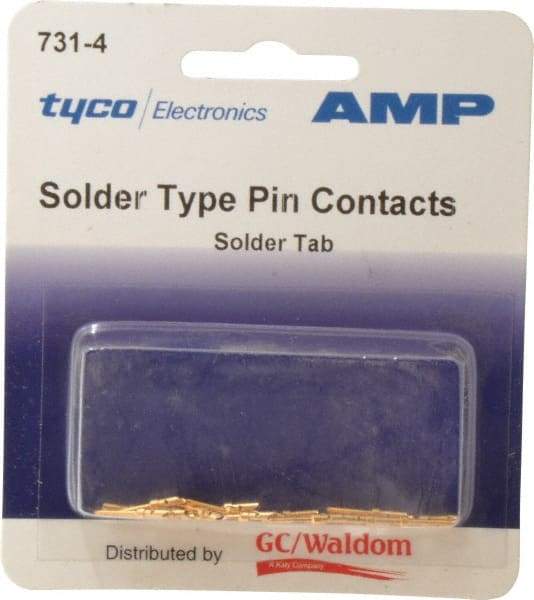 Tyco/Amp - 18 AWG Wire Modular Receptacle Plug Connector Pin Solder Cup Contact - Americas Industrial Supply