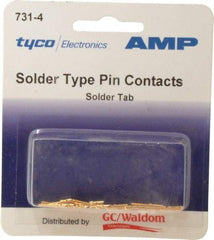 Tyco/Amp - 18 AWG Wire Modular Receptacle Plug Connector Pin Solder Cup Contact - Americas Industrial Supply