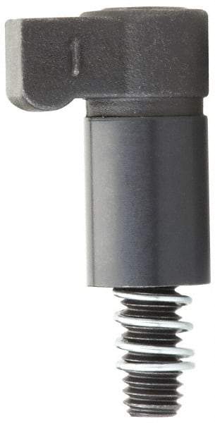 Gibraltar - 5/16-18 Thread, 0.624" Body Diam, 1-3/8" Body Length, Cap Screw Hook Clamp Assembly - 1/2" Height of Clamp Face, 7/16" Width of Clamp Face, Black Oxide Coating, Carbon Alloy Steel - Americas Industrial Supply