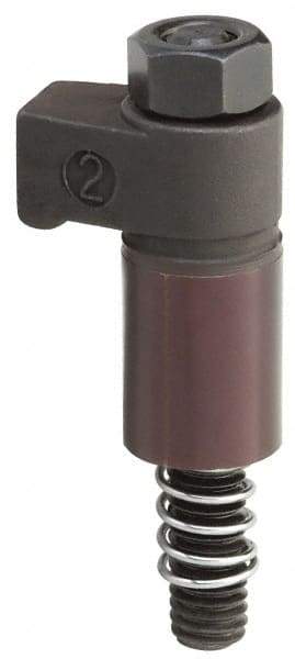 Gibraltar - 1/2-13 Thread, 0.999" Body Diam, 2-9/16" Body Length, Stud & Nut Hook Clamp Assembly - 13/16" Height of Clamp Face, 3/4" Width of Clamp Face, Black Oxide Coating, Carbon Alloy Steel - Americas Industrial Supply