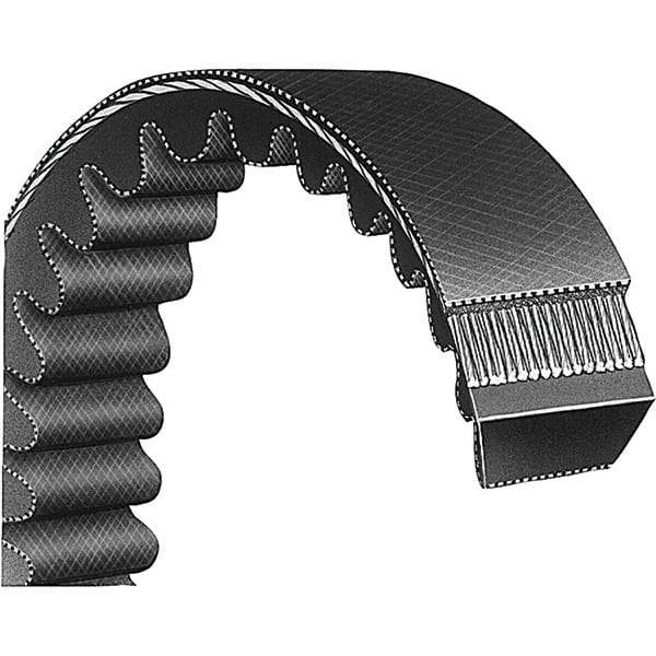 Bando - Section V, 1.563" Wide, 50" Outside Length, V-Belt - Neoprene Rubber, Black, Variable Speed, No. 2530V490 - Americas Industrial Supply