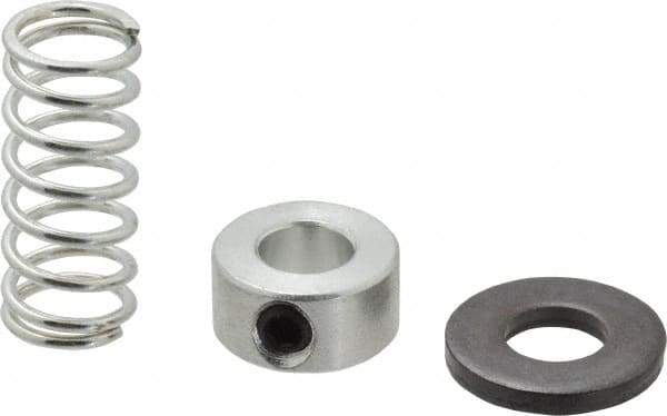 TE-CO - 3/8" Size, Black Oxide Coated Washer Clamp Support - Includes Shaft Collar, Spring & Washer - Americas Industrial Supply