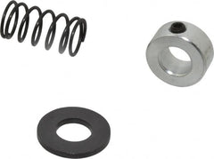 TE-CO - 1/2" Size, Black Oxide Coated Washer Clamp Support - Includes Shaft Collar, Spring & Washer - Americas Industrial Supply
