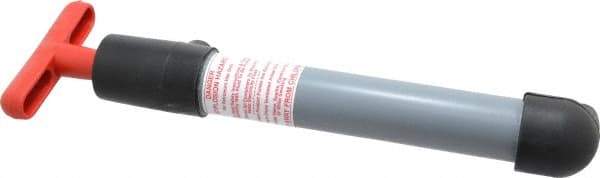 Made in USA - 1/2" Outlet, PVC Hand Operated Transfer Pump - 4 oz per Stroke, For Petroleum - Americas Industrial Supply