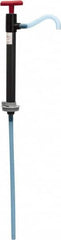 Made in USA - 9/16" Outlet, PVC Hand Operated Transfer Pump - 5 oz per Stroke, For Sanitary - Americas Industrial Supply