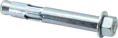 Red Head - 5/8" Diam, 5/8" Drill, 4-1/4" OAL, 2-1/4" Min Embedment Sleeve Concrete Anchor - Steel, Zinc-Plated Finish, Hex Nut Head, Hex Drive - Americas Industrial Supply