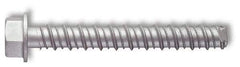 Red Head - 3/8" Diam, 3" Length Under Head, Hex Drive, Concrete Screw & Masonry Fastener - Steel, Zinc-Plated Finish - Americas Industrial Supply