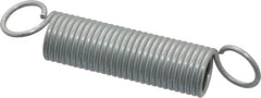 Made in USA - 15/32" OD, 10.43 Lb Max Load, 3-5/8" Max Ext Len, 0.054" Wire Diam Extension Spring - 6.43 Lb/In Rating - Americas Industrial Supply