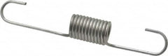 Made in USA - 9/16" OD, 19.66 Lb Max Load, 5-3/8" Max Ext Len, 0.072" Wire Diam Extension Spring - 6.8 Lb/In Rating - Americas Industrial Supply