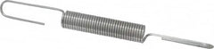 Made in USA - 9/16" OD, 19.65 Lb Max Load, 8-1/16" Max Ext Len, 0.072" Wire Diam Extension Spring - 9.49 Lb/In Rating - Americas Industrial Supply