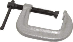 Gibraltar - Light-Duty 1-1/2" Max Opening, 1-1/2" Throat Depth, Cast Iron Standard C-Clamp - 400 Lb Capacity, 0" Min Opening, Standard Throat Depth, Malleable Cast Iron Screw - Americas Industrial Supply