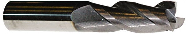 Corner Radius End Mill: 7/16″ Dia, 1″ LOC, 0.02″ Radius, 3 Flutes, Solid Carbide 2-3/4″ OAL, 7/16″ Shank Dia, 35 ° Helix, AlTiN Coated, Corner Radius End, Series 106