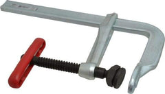 Bessey - 5-1/2" Deep Throat, 8" Max Capacity, Standard Sliding Arm Clamp - 2,800 Lb Clamping Pressure, 0.775" Spindle Diam - Americas Industrial Supply
