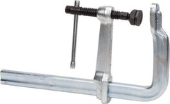 Bessey - 7" Deep Throat, 12" Max Capacity, Standard Sliding Arm Clamp - 4,880 Lb Clamping Pressure, 0.85" Spindle Diam - Americas Industrial Supply