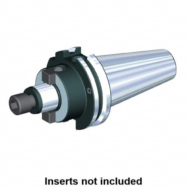 Kennametal - DV40 Taper Shank 27mm Pilot Diam Shell Mill Holder - 35mm Flange to Nose End Projection, 50mm Nose Diam, Through-Spindle & DIN Flange Coolant - Exact Industrial Supply