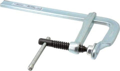 Bessey - 4" Deep Throat, 8" Max Capacity, Standard Sliding Arm Clamp - 726 Lb Clamping Pressure, 5/8" Spindle Diam - Americas Industrial Supply