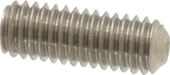 Value Collection - M6x1.00 Metric Coarse, 16mm OAL, Cup Point Set Screw - Grade 18-8 & Austenitic A2 Stainless Steel, 3mm Key - Americas Industrial Supply