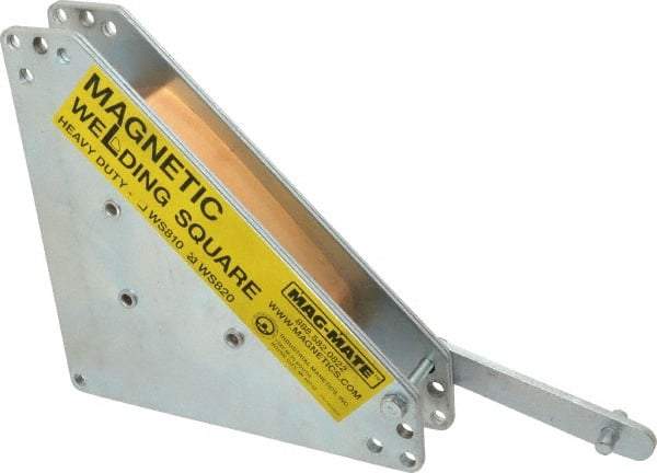 Mag-Mate - 8" Wide x 1-5/8" Deep x 8" High, Rare Earth Magnetic Welding & Fabrication Square - 325 Lb Average Pull Force - Americas Industrial Supply