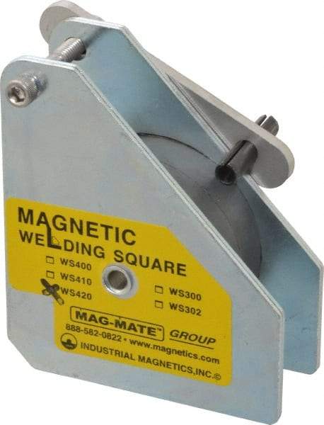 Mag-Mate - 3-3/4" Wide x 1-1/2" Deep x 4-3/8" High, Rare Earth Magnetic Welding & Fabrication Square - 150 Lb Average Pull Force - Americas Industrial Supply