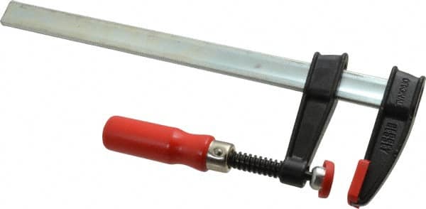 Bessey - 12" Capacity, 2-1/2" Throat Depth Steel Bar Clamp - 600 Lb Clamping Pressure - Americas Industrial Supply