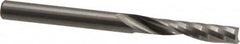 Onsrud - 1/4" Cutting Diam x 1-1/4" Length of Cut, 1 Flute, Upcut Spiral Router Bit - Uncoated, Right Hand Cut, Solid Carbide, 3" OAL x 1/4" Shank Diam, Single Edge, 21° Helix Angle - Americas Industrial Supply