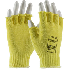 ‎07-K259/XL Gloves w/Kevlar Brand - 100% Kevlar - Half Finger - 7 Gauge M. Wgt. - Exact Industrial Supply