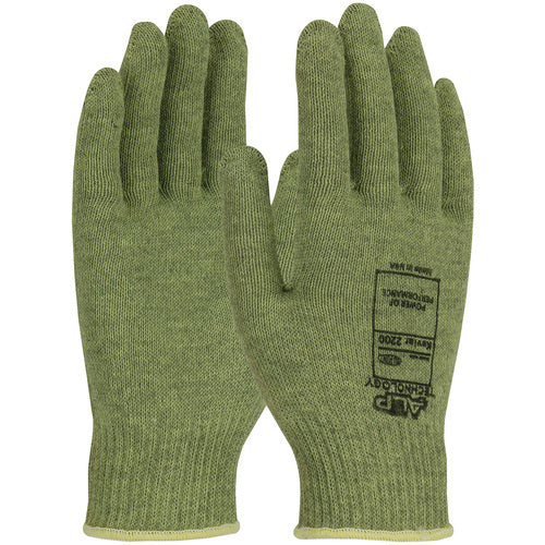 07-KA710/XL Gloves W/ACP Technology - Kevlar ACP 10 Gauge Seamless Knit - M. Wgt - Green - Exact Industrial Supply