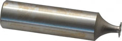 Made in USA - 1/4" Diam x 1/64" Face Width, High Speed Steel, 8 Teeth, Shank Connection Woodruff Keyseat Cutter - Uncoated, 2-1/16" OAL x 1/2" Shank, Straight Teeth - Americas Industrial Supply