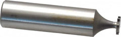 Made in USA - 5/16" Diam x 3/64" Face Width, High Speed Steel, 8 Teeth, Shank Connection Woodruff Keyseat Cutter - Uncoated, 2-1/16" OAL x 1/2" Shank, Straight Teeth - Americas Industrial Supply