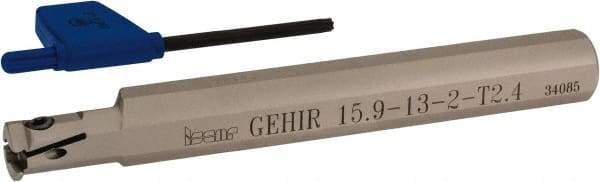 Iscar - GEHI, Internal, Right Hand, 0.094" Max Depth of Cut, 0.075 to 0.095" Groove Width, Indexable Grooving Tool Holder - GEMI.., GEPI.. Insert Compatibility, 5/8" Shank Width, 5" OAL, Through Coolant - Americas Industrial Supply