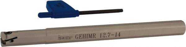 Iscar - GEHIM, Internal, Right Hand, 0.098" Max Depth of Cut, 0.031 to 0.075" Groove Width, Indexable Grooving Tool Holder - GEPI.. Insert Compatibility, 1/2" Shank Width, 6" OAL, Through Coolant - Americas Industrial Supply