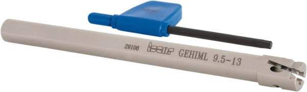 Iscar - GEHIM, Internal, Left Hand, 0.098" Max Depth of Cut, 0.031 to 0.075" Groove Width, Indexable Grooving Tool Holder - GEPI.. Insert Compatibility, 3/8" Shank Width, 5" OAL, Through Coolant - Americas Industrial Supply