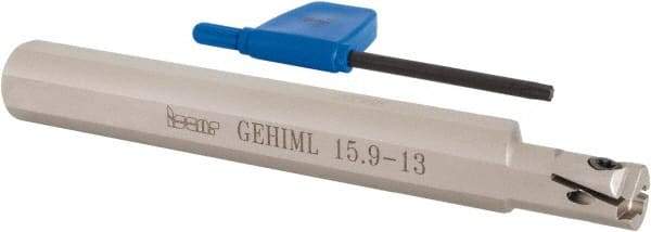 Iscar - GEHIM, Internal, Left Hand, 0.098" Max Depth of Cut, 0.031 to 0.075" Groove Width, Indexable Grooving Tool Holder - GEPI.. Insert Compatibility, 5/8" Shank Width, 5" OAL, Through Coolant - Americas Industrial Supply