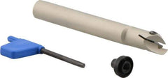 Iscar - 0.63" Min Bore Diam, 5" OAL, 5/8" Shank Diam, GEHIU Indexable Boring Bar - 1-1/4" Max Bore Depth, GEPI Insert - Americas Industrial Supply