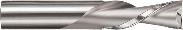 SGS - 1/2" Cutting Diam x 2" Length of Cut, 2 Flute, Downcut Spiral Router Bit - Uncoated, Right Hand Cut, Solid Carbide, 4" OAL x 1/2" Shank Diam, Square End - Americas Industrial Supply