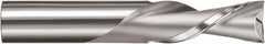 SGS - 1/2" Cutting Diam x 2" Length of Cut, 2 Flute, Downcut Spiral Router Bit - Uncoated, Right Hand Cut, Solid Carbide, 4" OAL x 1/2" Shank Diam, Square End - Americas Industrial Supply