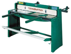 Tennsmith - 52-1/4 Inch Long Blade, Manual Power Floor Shear - 61 Inch Wide x 36 Inch Deep x 42 Inch High, 0.0394 Inch Stainless Steel Capacity, 0.0630 Inch Mild Steel Capacity, 30 Inch Back Gauge Range - Americas Industrial Supply