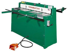 Tennsmith - 52-1/4 Inch Long Blade, Hydraulic Power Floor Shear - 61 Inch Wide x 25 Inch Deep x 42 Inch High, 0.0394 Inch Stainless Steel Capacity, 0.0630 Inch Mild Steel Capacity, 30 Inch Back Gauge Range - Americas Industrial Supply