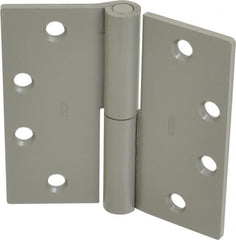Stanley - 4-1/2" Long x 4-1/2" Wide Steel Full Mortise Commercial Hinge - Americas Industrial Supply