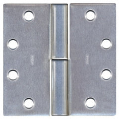 Stanley - 4-1/2" Long x 4-1/2" Wide 304 Stainless Steel Full Mortise Commercial Hinge - Americas Industrial Supply