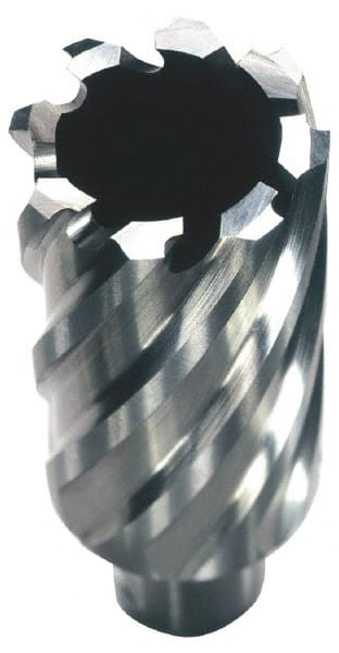Interstate - 1-1/8" Diam x 1" Deep Cobalt Annular Cutter - Americas Industrial Supply