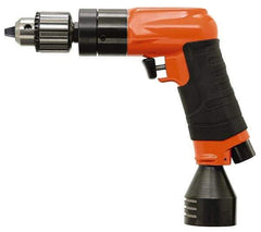 Dotco - 1/2" Keyed Chuck - Pistol Grip Handle, 3,200 RPM, 1.4 hp, 90 psi - Americas Industrial Supply