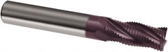 Guhring - 5/8" Diam, Coarse Pitch, 1-1/4" LOC, 4 Flute Solid Carbide Corner Chamfer Roughing End Mill - 2-1/2" OAL, 5/8" Shank Diam, Single End - Americas Industrial Supply
