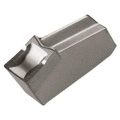 Iscar - GFN5 IC908 Grade, 0.2012" Cutting Width, Carbide Cutoff Insert - 0° Neutral Lead Angle, 0.011" Cnr Rad, TiAlN Coated, Single End - Americas Industrial Supply