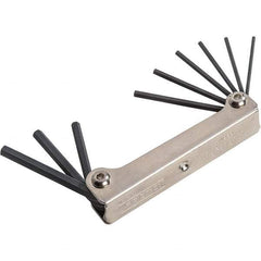Proto - Hex Key Sets - 9PC 4/64"-1/4" FOLDING HEX KEY SET - Americas Industrial Supply